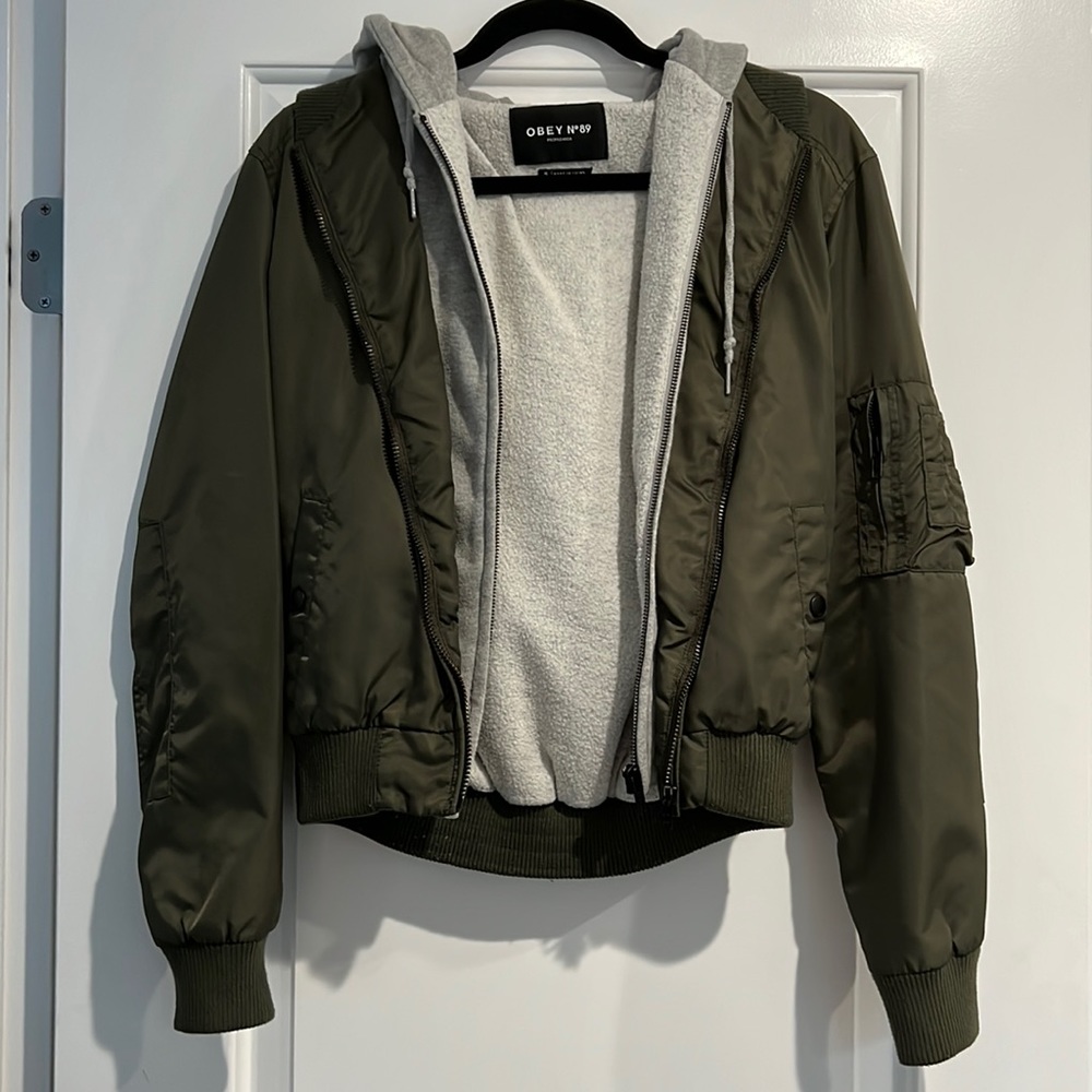 Obey double layered bomber jacket size small